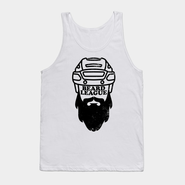 Beard League - Playoff Hockey (black version) Tank Top by toadyco